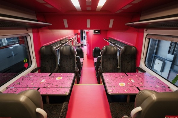 The Pink Soup Train Launches on Riga–Vilnius Route, Bringing a Taste of Summer to the Rails 